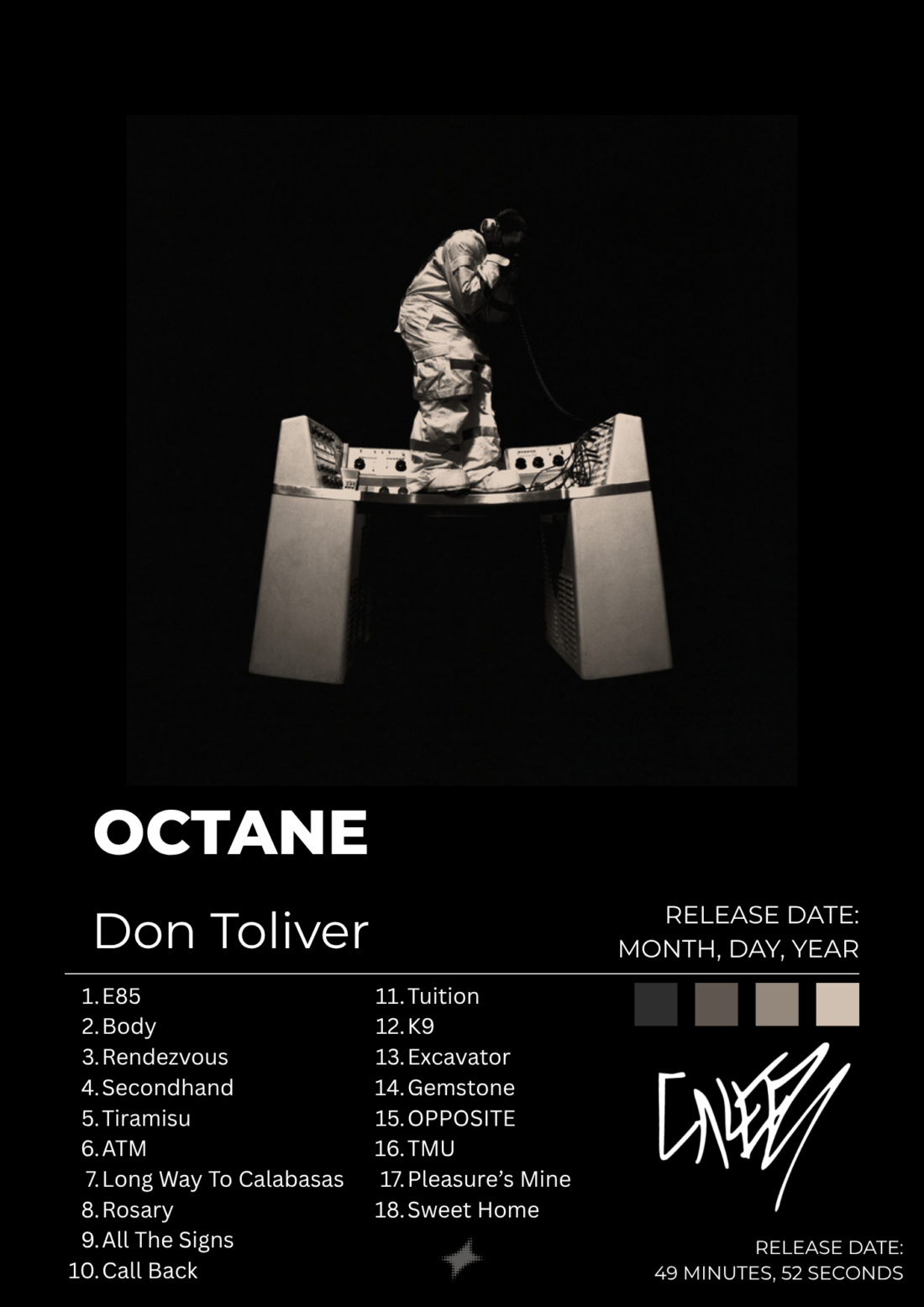 Octane — Don Toliver Poster (Dark)
