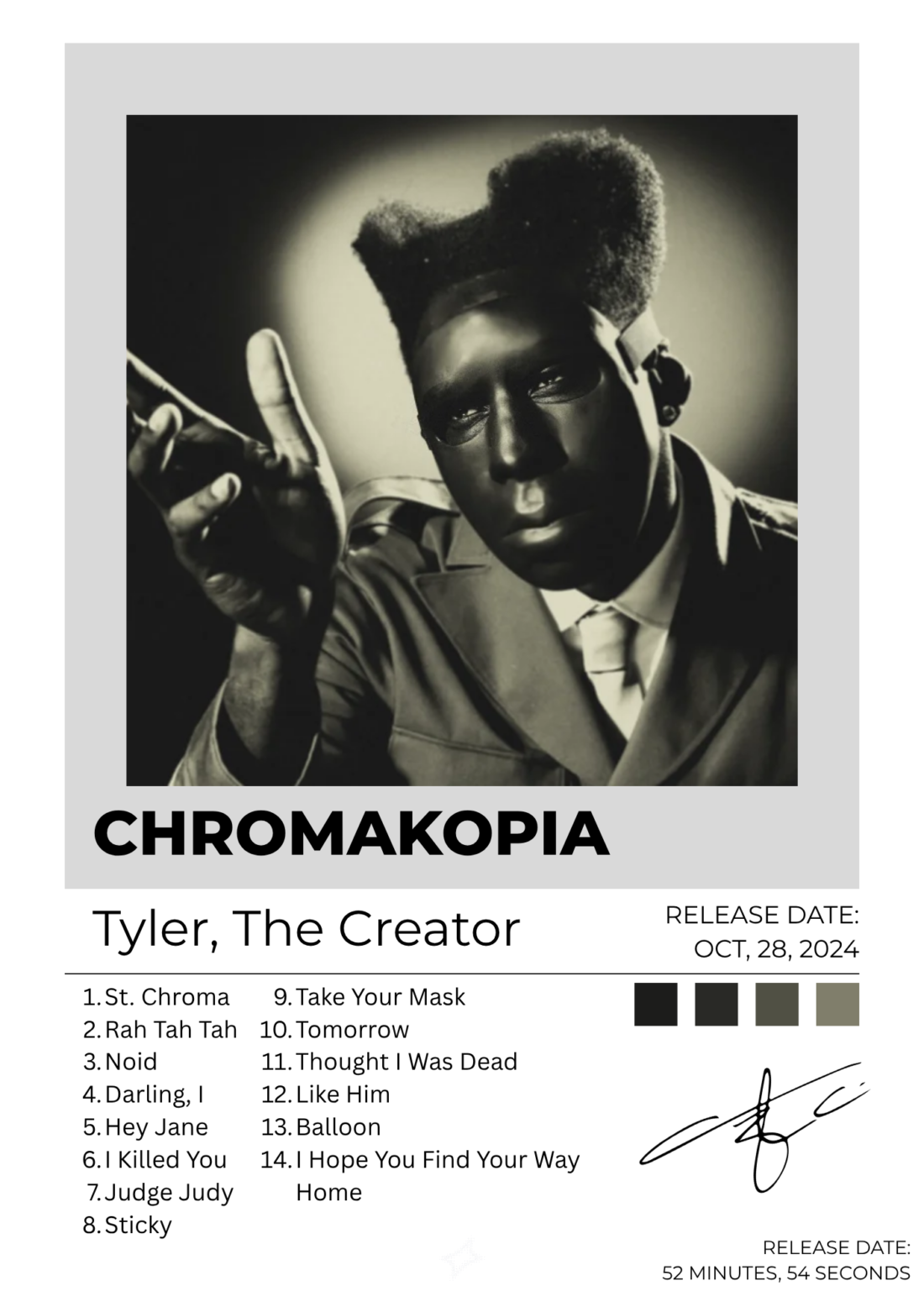 Chromakopia — Tyler, The Creator Poster (Portrait)