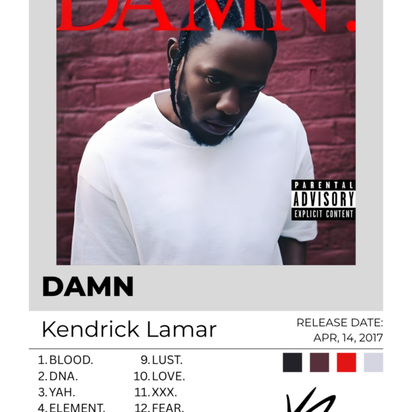 DAMN. — Kendrick Lamar Poster