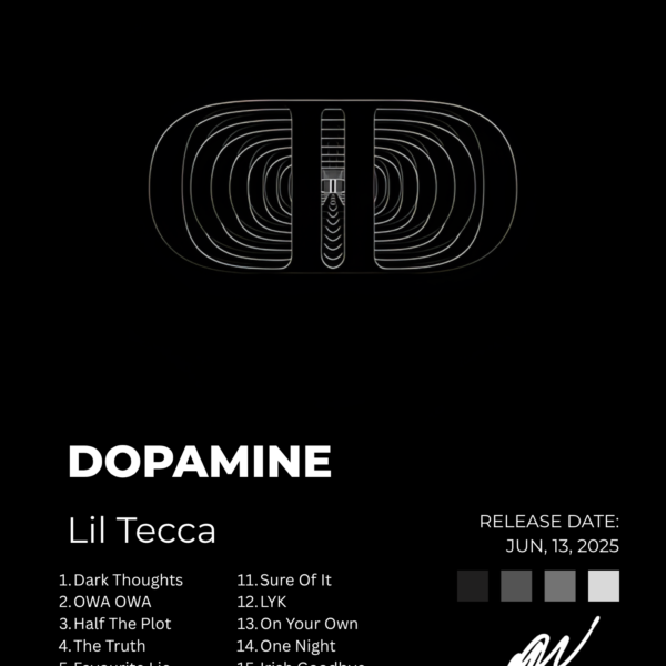 Dopamine — Lil Tecca Poster (Dark)