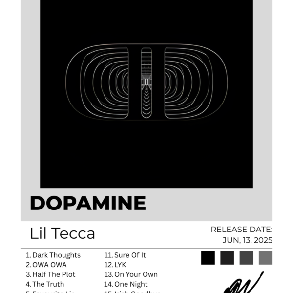 Dopamine — Lil Tecca Poster (Light)